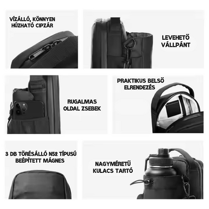Innovatív, praktikus mágneses edzőtáska